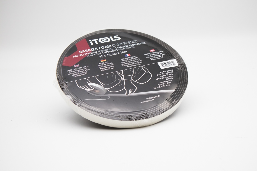 Barrier foam 15x15 mm 10 m roll