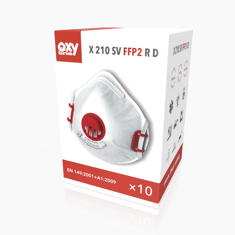 Filtering Half Masks X 210SV FFP2 R D (box of 10)