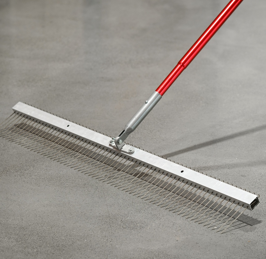 36"Flat Wire Broom Head & Adapter Teeth Space 1'' 